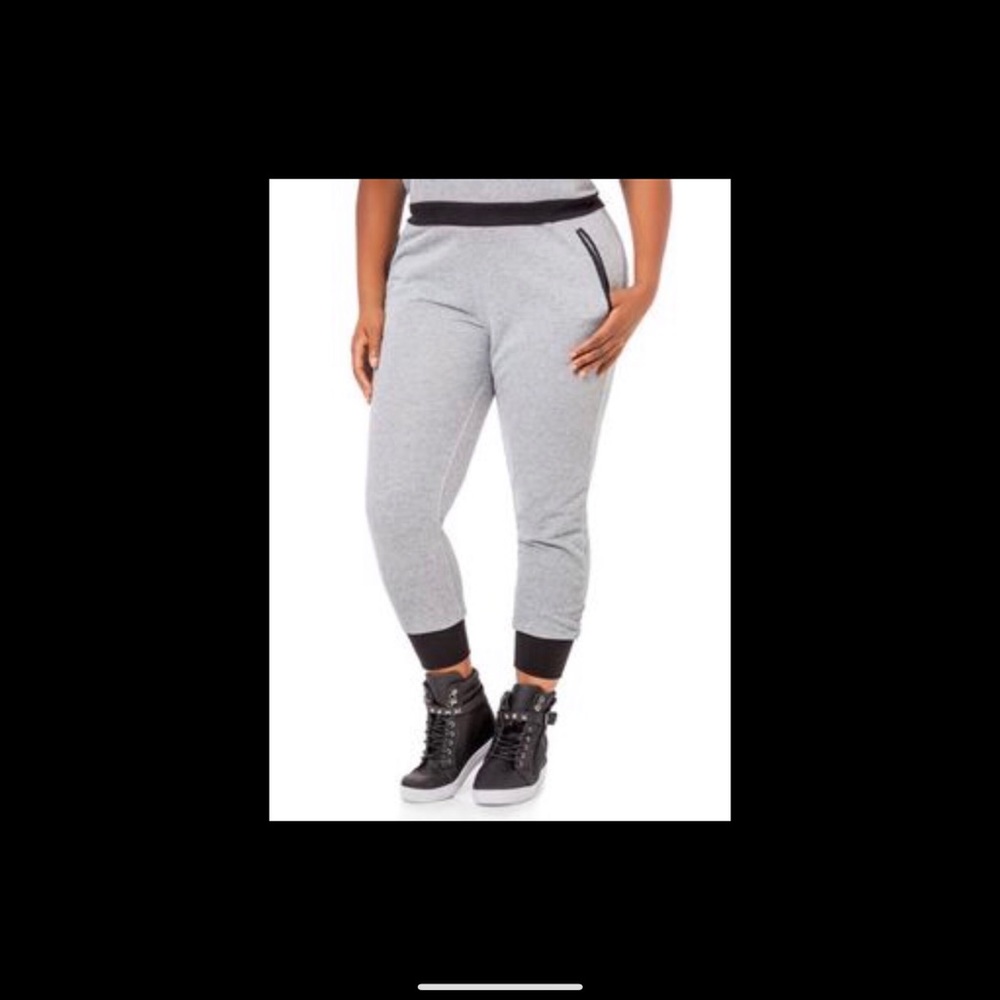 Gray jogger set